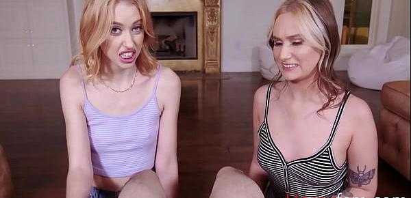  Teen Sisters Blackmailed By Desperate Brother- Chloe Cherry, Gwen Viscious